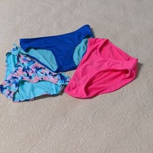 NWOT JUSTICE 3 SWIM SUITS BATTOM SZ16